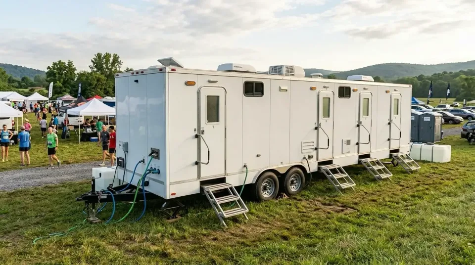 Mobile Shower Trailer — Outdoor Event Mobile Shower Trailer — Outdoor Event