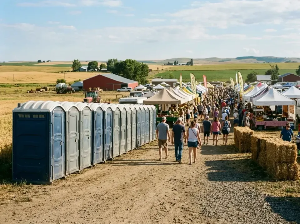 Porta Potty — Agricultural Event — Porta Potty, Portable Restroom, Canopy Tent, Agricultural Event, Porta Potty Rentals and…