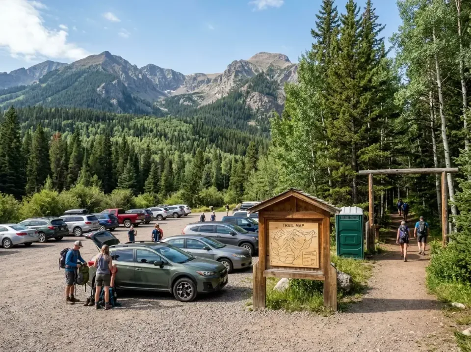 Porta Potty — Hiking Trailhead