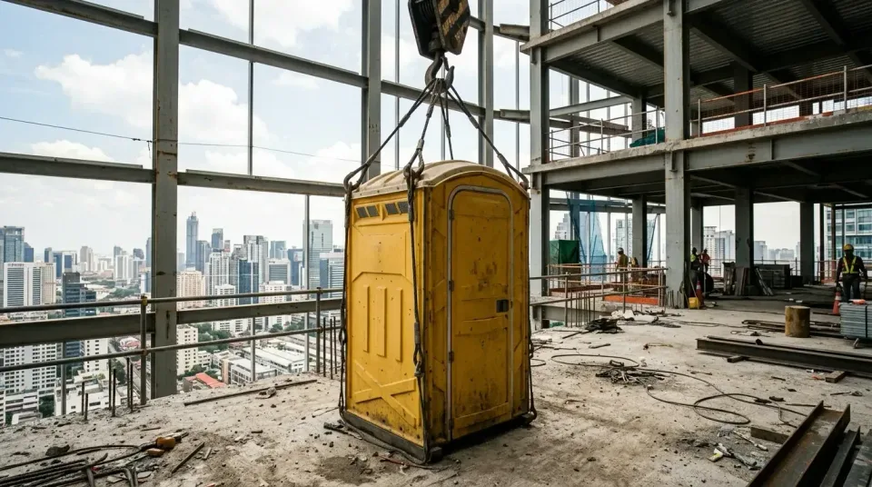 Portable Toilet — Construction Site